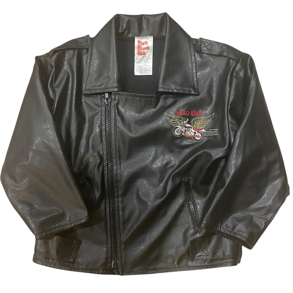 Park Bench Kids Road King Black Motorcycle Jacket - 4T